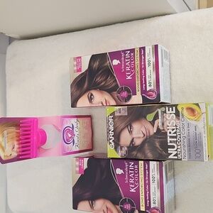 New Bundle Of 3 Hair Colors Brunette Plus Roots Only Application Comb